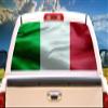 SignMission Italian Flag Rear Window Graphic Italy Truck Decal View Thru Vinyl view 1