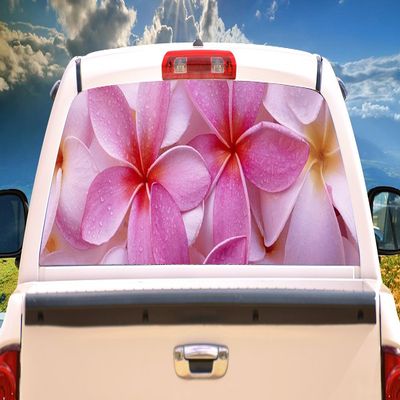 SignMission Flowers Rear Window Graphic Decal Truck SUV View Thru Vinyl