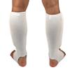 Cloth Shin & Instep Guard for Martial Arts, Taekwondo, Karate Training, Sports (White, XS-CHL) view 3
