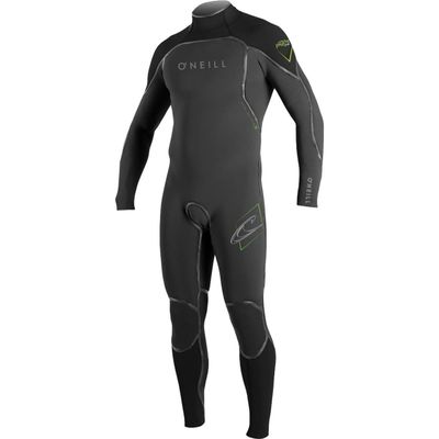 O'Neill Psycho 1 Z.E.N. Zip FSW 3/2 Wetsuit - Men's Graphite/Black/Day Glo, M