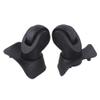 BQLZR Black Luggage Wheels Replacement Plastic Left & Right Swivel Luggage Suitcase Caster Wheels with 4 Holes,Hole Pitch (1.3"/1.54"/1.77"/1.18") 360 Degree Rotation view 3