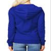 H2H Women Casual Full Zip Up Plush Hoodie Comfy Loose Solid Sweatshirt Long Sleeve Jacket with Pockets BLUE US XL/Asia XL (CWOHOL020) view 2