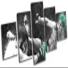 Bold Bloc Design - Louis Gaudinot UFC MMA Grunge Sports 300x120cm Multi Canvas Art Print Box Framed Picture Wall Hanging - Hand Made in The UK - Framed and Ready to Hang view 1