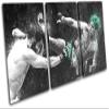 Bold Bloc Design - Louis Gaudinot UFC MMA Grunge Sports 120x60cm Treble Canvas Art Print Box Framed Picture Wall Hanging - Hand Made in The UK - Framed and Ready to Hang view 1