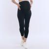 Motherhood Maternity Women's Essential Stretch Secret Fit Over The Belly Pregnancy Crop Capri Legging, Black, Large view 2