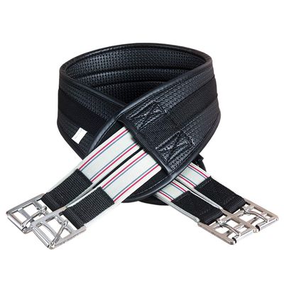 Aime Imports Air Formed Elasticized Girth 48 Inch Black