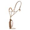 Mustang Elite Rope Halter with Leather Nose Tan view 1