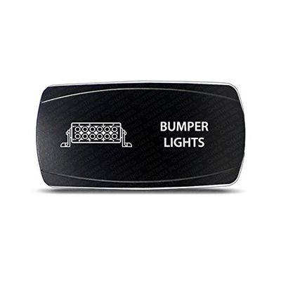 CH4X4 Rocker Switch Bumber Lights Symbol - Horizontal- Green Led