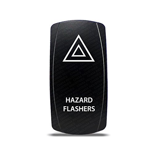 CH4X4 Rocker Switch Hazard Flashers Symbol- Amber Led