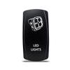 CH4X4 Rocker Switch Led Lights Symbol 5- White Led view 1