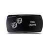 CH4X4 Rocker Switch Fog Lights Symbol 2 - Horizontal- Blue Led view 1