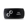 CH4X4 Rocker Switch Fog Lights Symbol 3 - Horizontal- White Led view 1