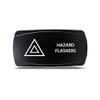 CH4X4 Rocker Switch Hazard Flashers Symbol - Horizontal- Green Led view 1