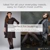 Melas Women's Microfiber Shaper Opaque 60 Denier Control Top Tights Dark Chocolate Q1/Q2 view 4