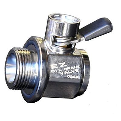 EZ (EZ-201) Silver NPT 3/4-14 Thread Size Oil Drain Valve, Model: EZ-201, Outdoor&Repair Store