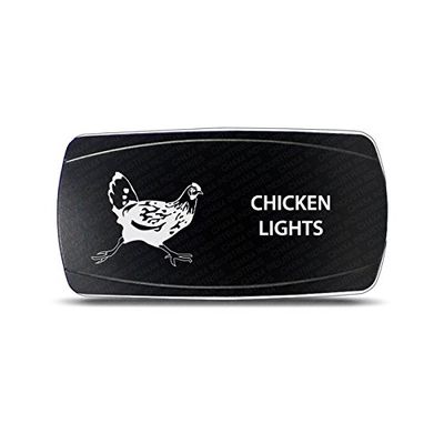 CH4X4 Rocker Switch Chicken Lights Symbol - Horizontal- Red Led