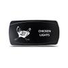 CH4X4 Rocker Switch Chicken Lights Symbol - Horizontal- Red Led view 1