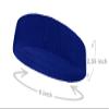 Couver Customize Number/Text Large Premium Blue Terry Head Sweatband(1 Piece) view 2