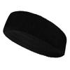 Couver Customize Number/Text Large Premium Black Terry Head Sweatband(1 Piece) view 1