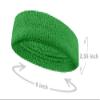Couver Customize Number/Text Long Premium Bright Green Terry Head Sweatband(1 Piece) view 2