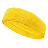 Couver Customize Number/Text Long Premium Bright Yellow Terry Head Sweatband(1 Piece) view 1