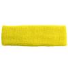 Couver Customize Number/Text Long Premium Bright Yellow Terry Head Sweatband(1 Piece) view 3