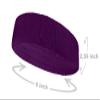 Couver Customize Number/Text Large Premium Purple Terry Head Sweatband(1 Piece) view 2