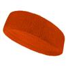 Couver Customize Number/Text Long Premium Dark Orange Terry Head Sweatband(1 Piece) view 1