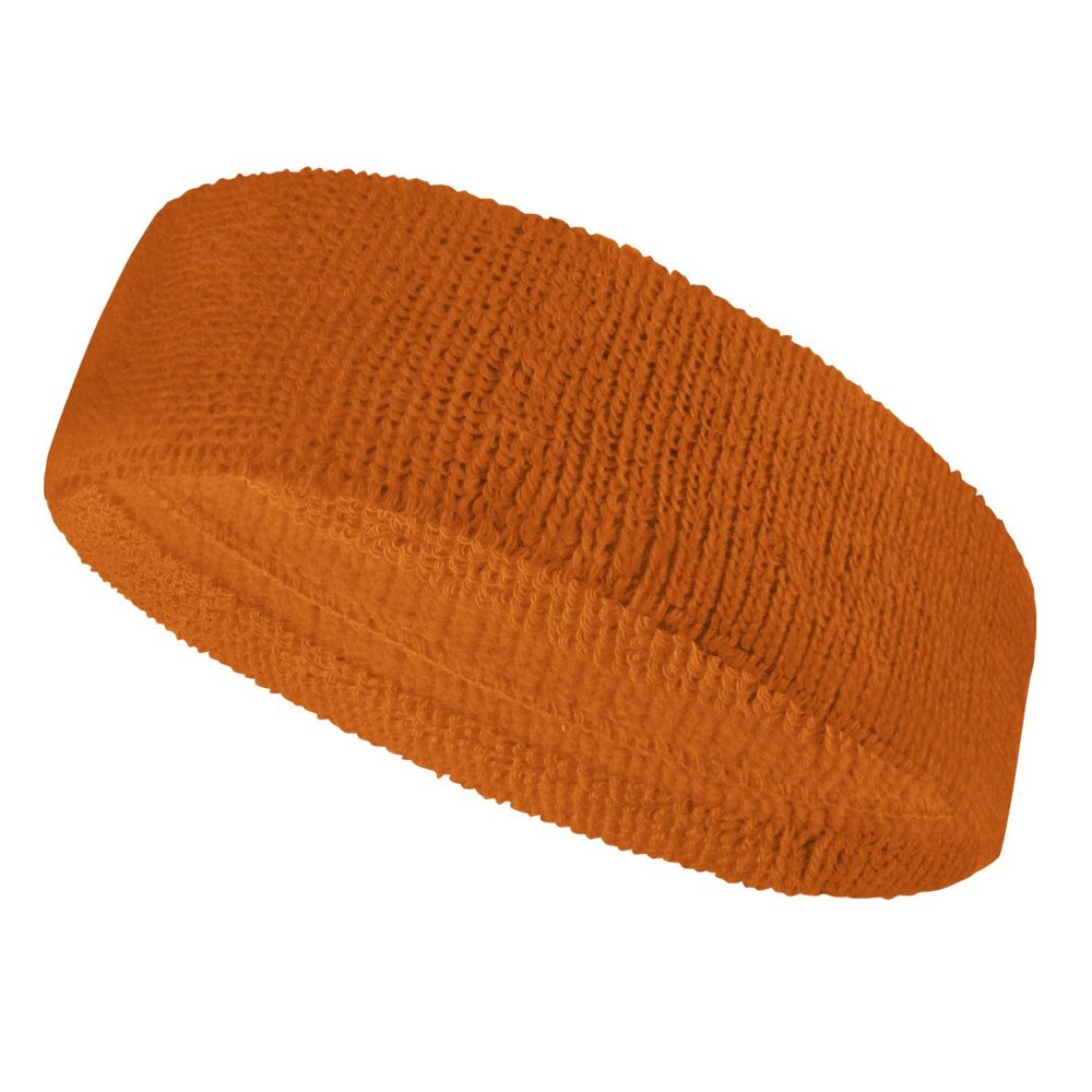 Couver Customize Number/Text Long Premium Tan Terry Head Sweatband(1 Piece)