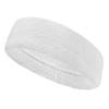 Couver Customize Number/Text Large Premium White Terry Head Sweatband(1 Piece) view 1