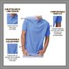 FRESH TEE Men's Short Sleeve Regular Pique Polo Shirt Azure view 4