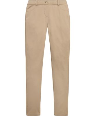 Nautica Girls' School Uniform Stretch Interlock Legging, Khaki, 8