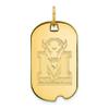 Sterling Silver LogoArt University of Kansas Small Dog Tag view 1