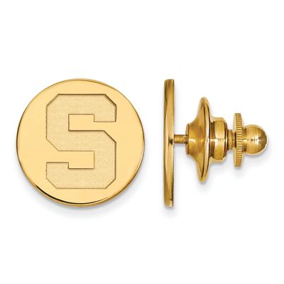 14k Yellow Gold Logoart Michigan State University Lapel Pin
