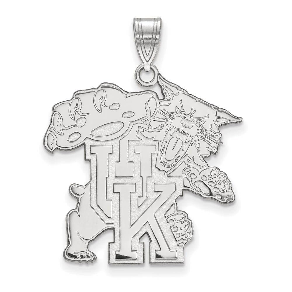 Kentucky Extra Large (1 Inch) Pendant (10k White Gold)