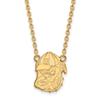 Georgia Large (3/4 Inch) Pendant w/ Necklace (14k Yellow Gold) view 1