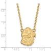Georgia Large (3/4 Inch) Pendant w/ Necklace (14k Yellow Gold) view 2