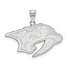 10k White Gold Nhl Logoart Nashville Predators Large Pendant view 1