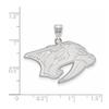 10k White Gold Nhl Logoart Nashville Predators Large Pendant view 2