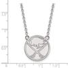 10k White Gold Nhl Logoart Buffalo Sabres Large Pendant Necklace view 2