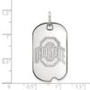 Sterling Silver LogoArt Ohio State University Small Dog Tag view 2
