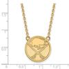 LogoArt 10k Yellow Gold Nhl Buffalo Sabres Large Pendant Necklace view 2