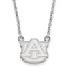 Auburn Small (1/2 Inch) Pendant w/Necklace (14k White Gold) view 1