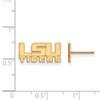 LSU Extra Small (3/8 Inch) Post Earrings (14k Yellow Gold) view 2
