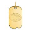 Sterling Silver w/GP LogoArt Penn State University Small Dog Tag view 1