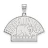 10k White Gold Nhl Logoart Boston Bruins Large Pendant view 1