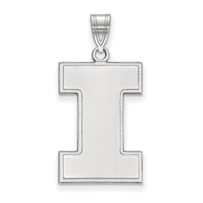 Illinois Extra Large (1 Inch) Pendant (14k White Gold)