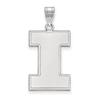 Illinois Extra Large (1 Inch) Pendant (14k White Gold) view 1