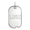 Sterling Silver LogoArt Louisiana State University Small Dog Tag view 1