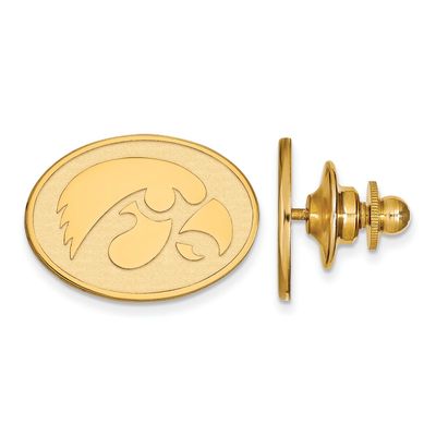 14k Yellow Gold Logoart University Of Iowa Lapel Pin